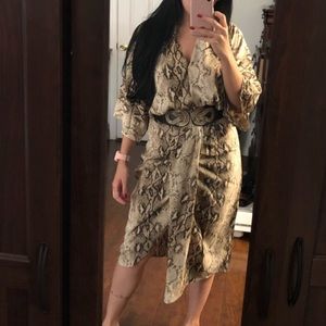 Snake print dress